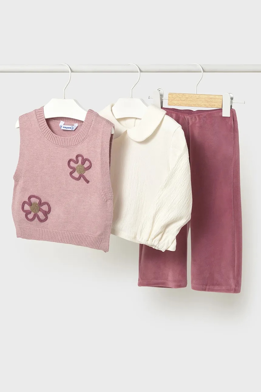 Mayoral compleu bebe culoarea roz, 2596