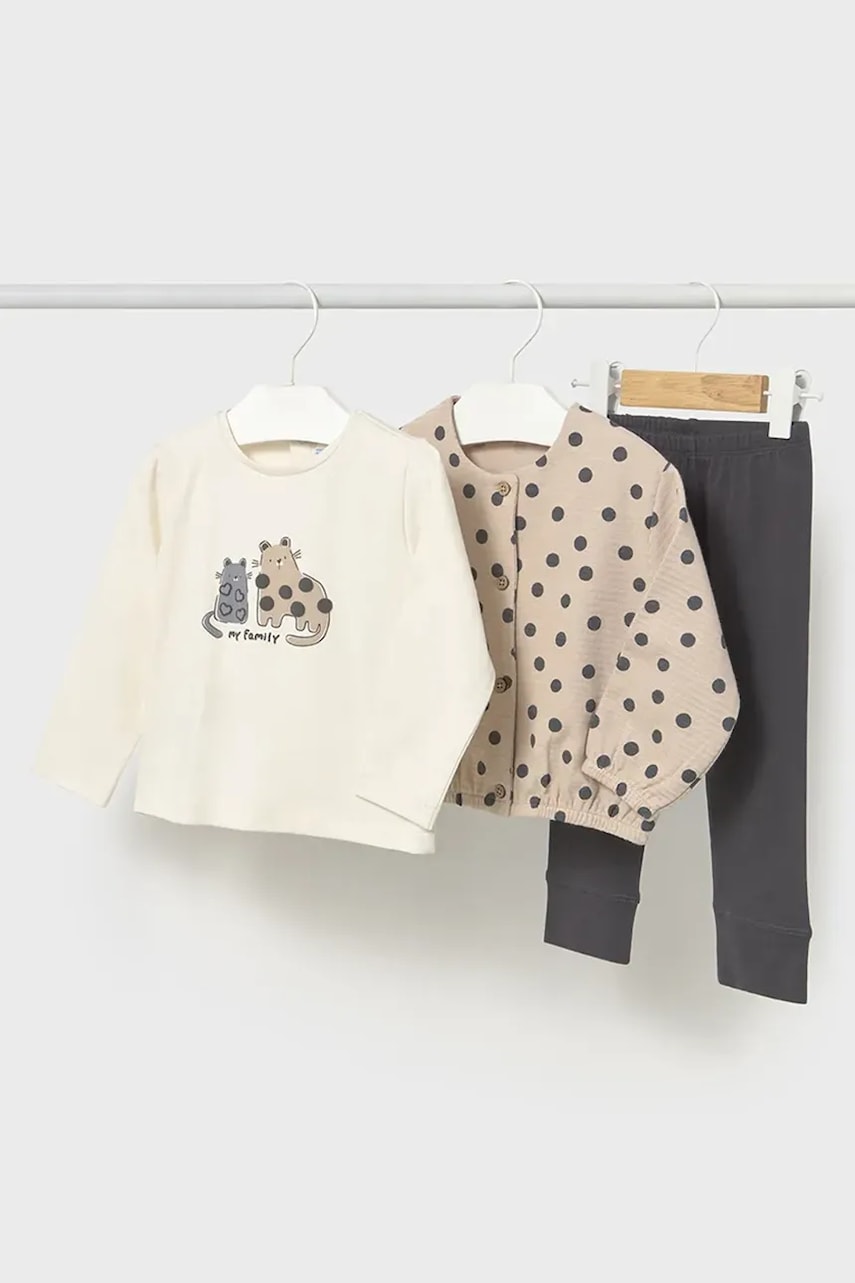 Mayoral compleu bebe culoarea gri, 2743