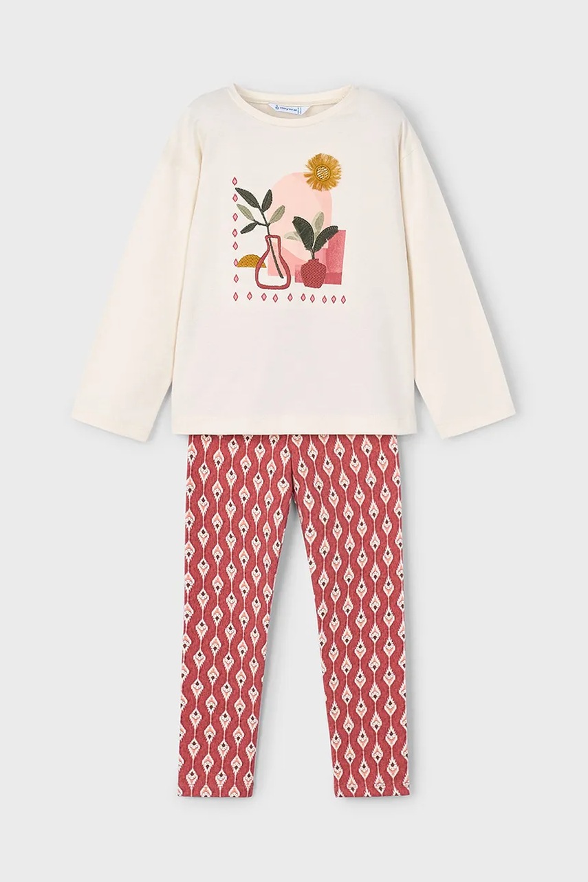 Детский комплект из хлопка Mayoral цвет красный 4719