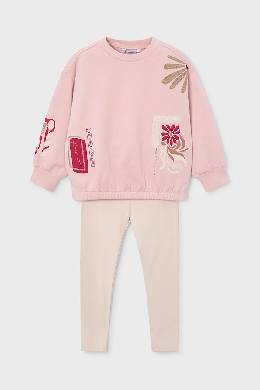 Mayoral compleu copii 2-pack culoarea bej, 4726