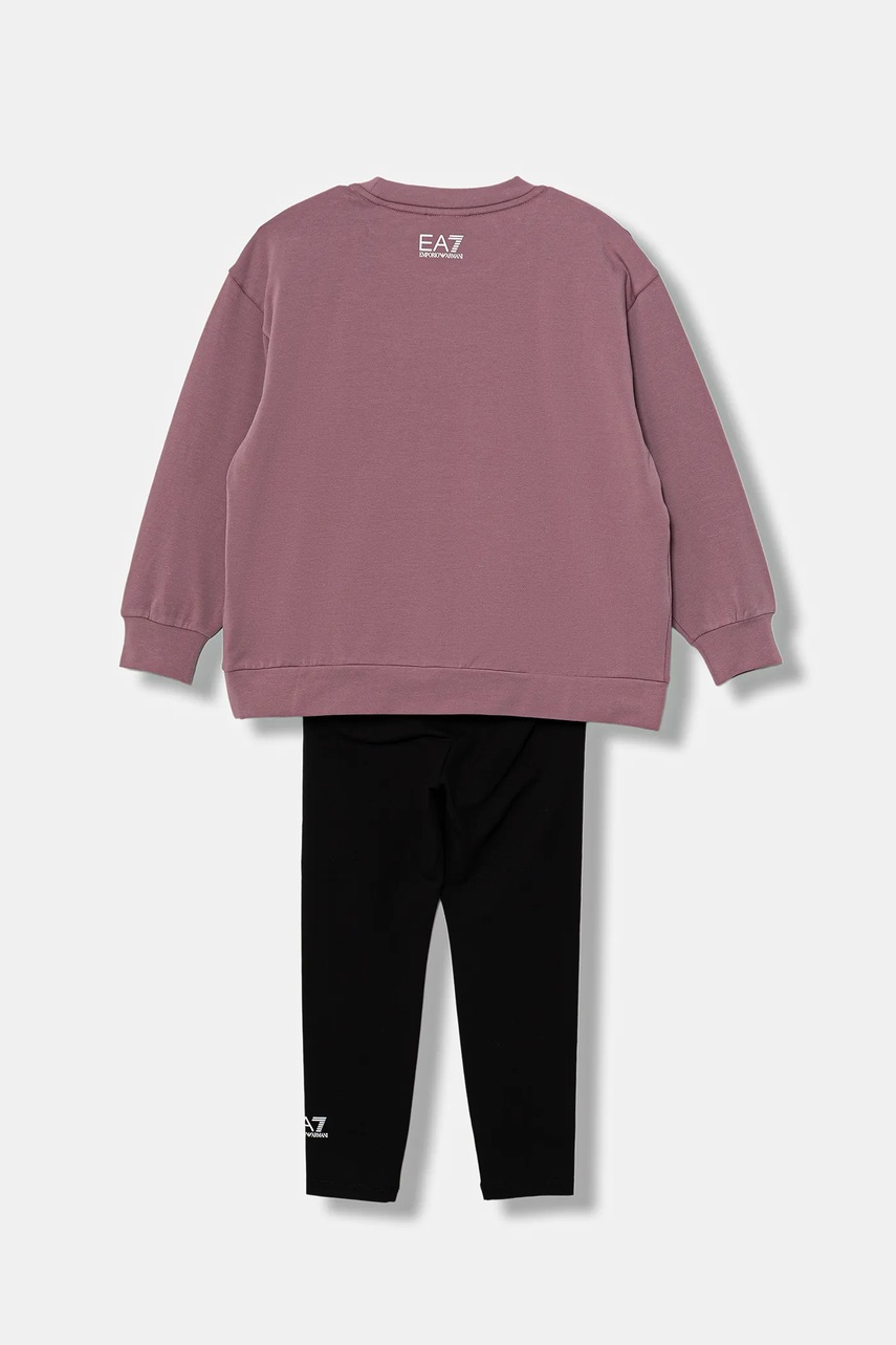 Детский спортивный костюм EA7 Emporio Armani цвет розовый 7G000167 AF15583 Детский спортивный костюм EA7 Emporio Armani цвет розовый 7G000167 AF15583
