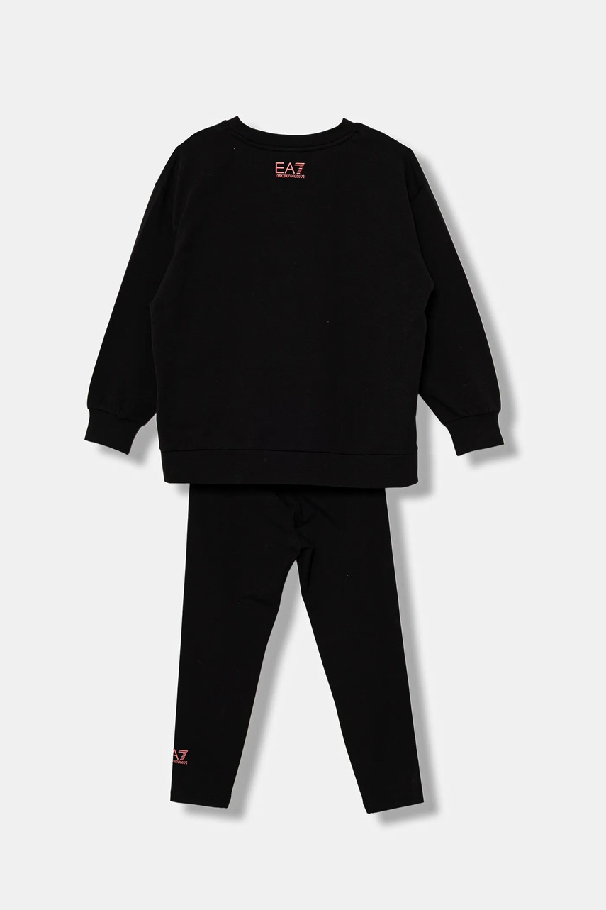 Детский спортивный костюм EA7 Emporio Armani цвет чёрный 7G000167 AF15583 Детский спортивный костюм EA7 Emporio Armani цвет чёрный 7G000167 AF15583