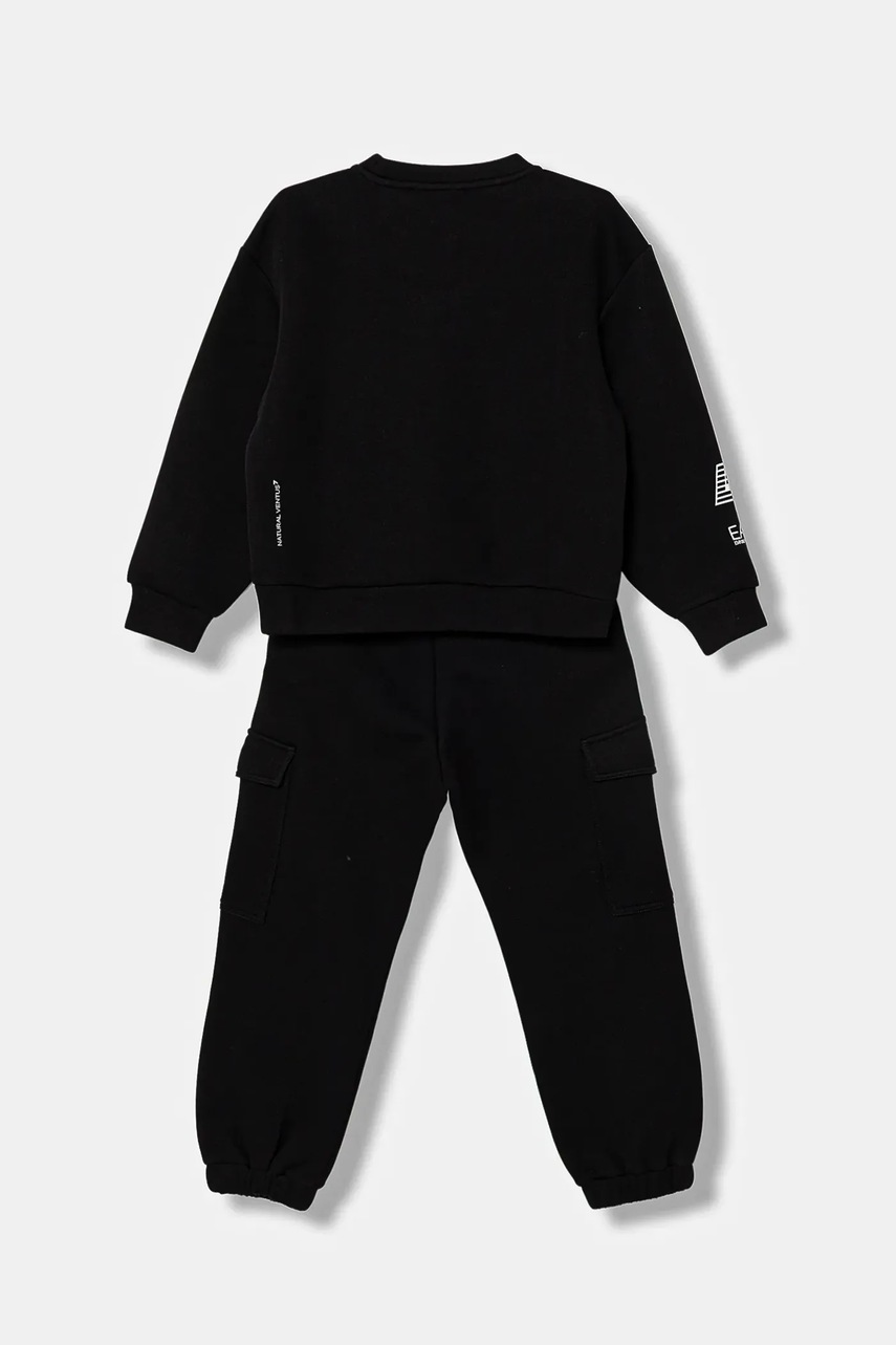 Детский спортивный костюм EA7 Emporio Armani цвет чёрный 7G000161 AF13151 Детский спортивный костюм EA7 Emporio Armani цвет чёрный 7G000161 AF13151