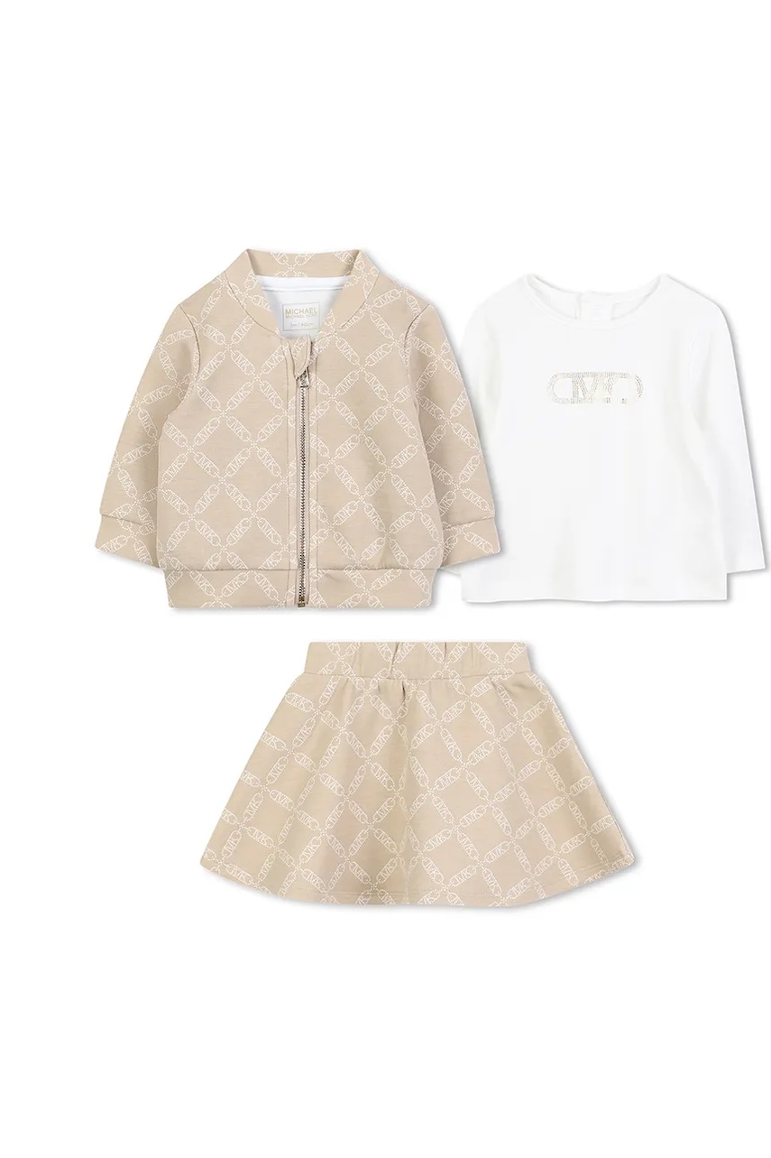 Michael Kors compleu bebe culoarea bej, R30502 Michael Kors compleu bebe culoarea bej, R30502