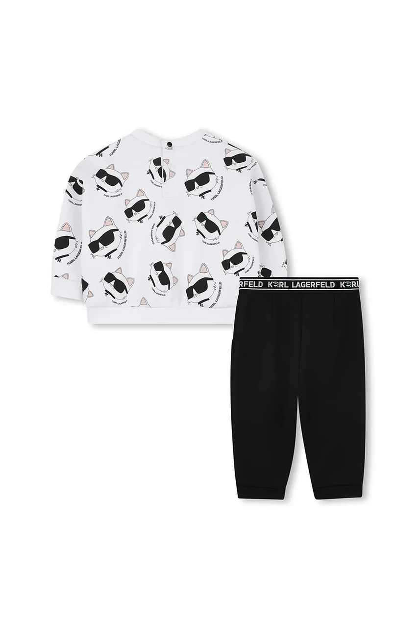 Спортивный костюм для младенцев Karl Lagerfeld цвет белый Z30656 Спортивный костюм для младенцев Karl Lagerfeld цвет белый Z30656