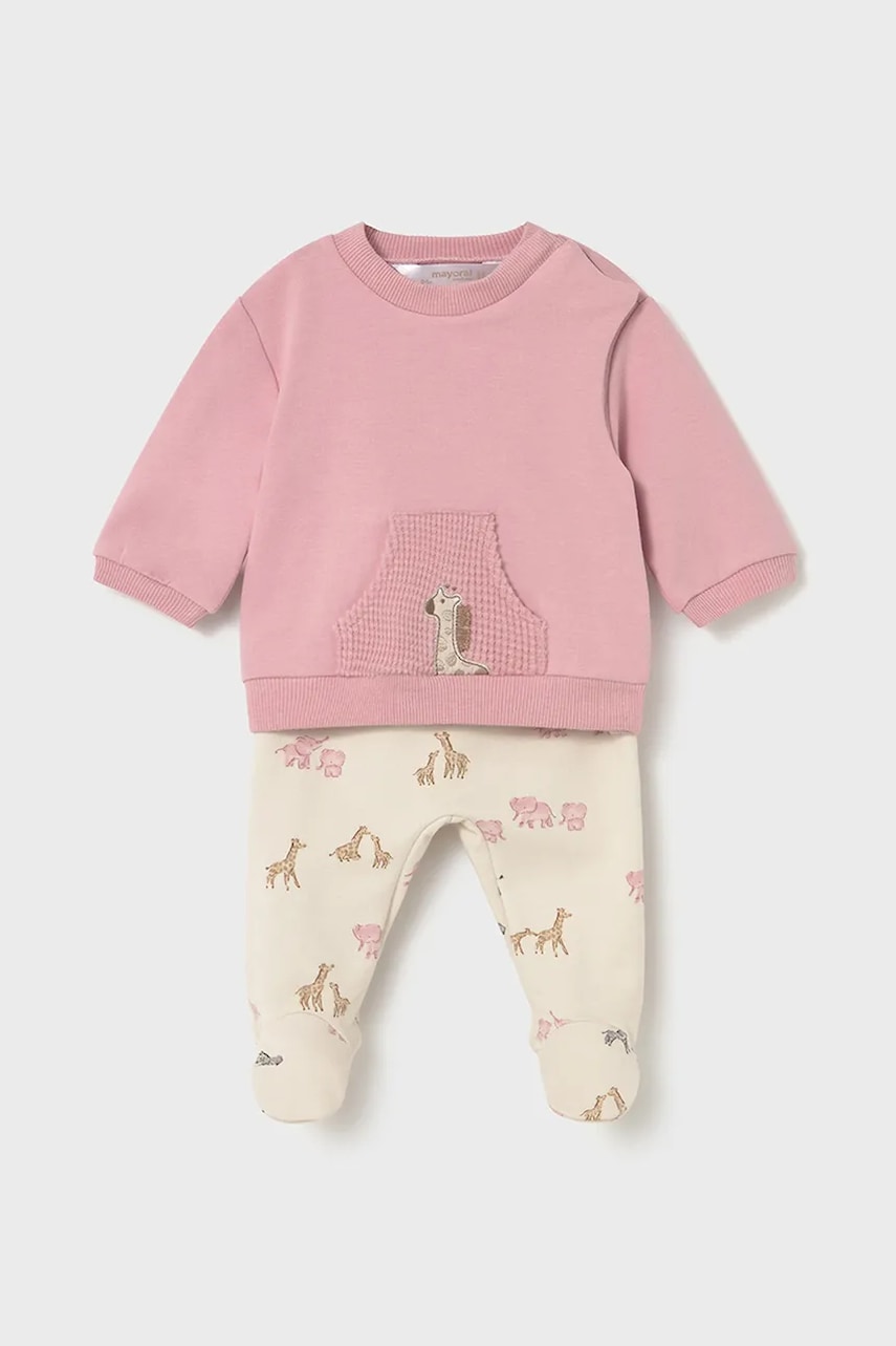 Mayoral Newborn compleu bebe culoarea roz, 2557