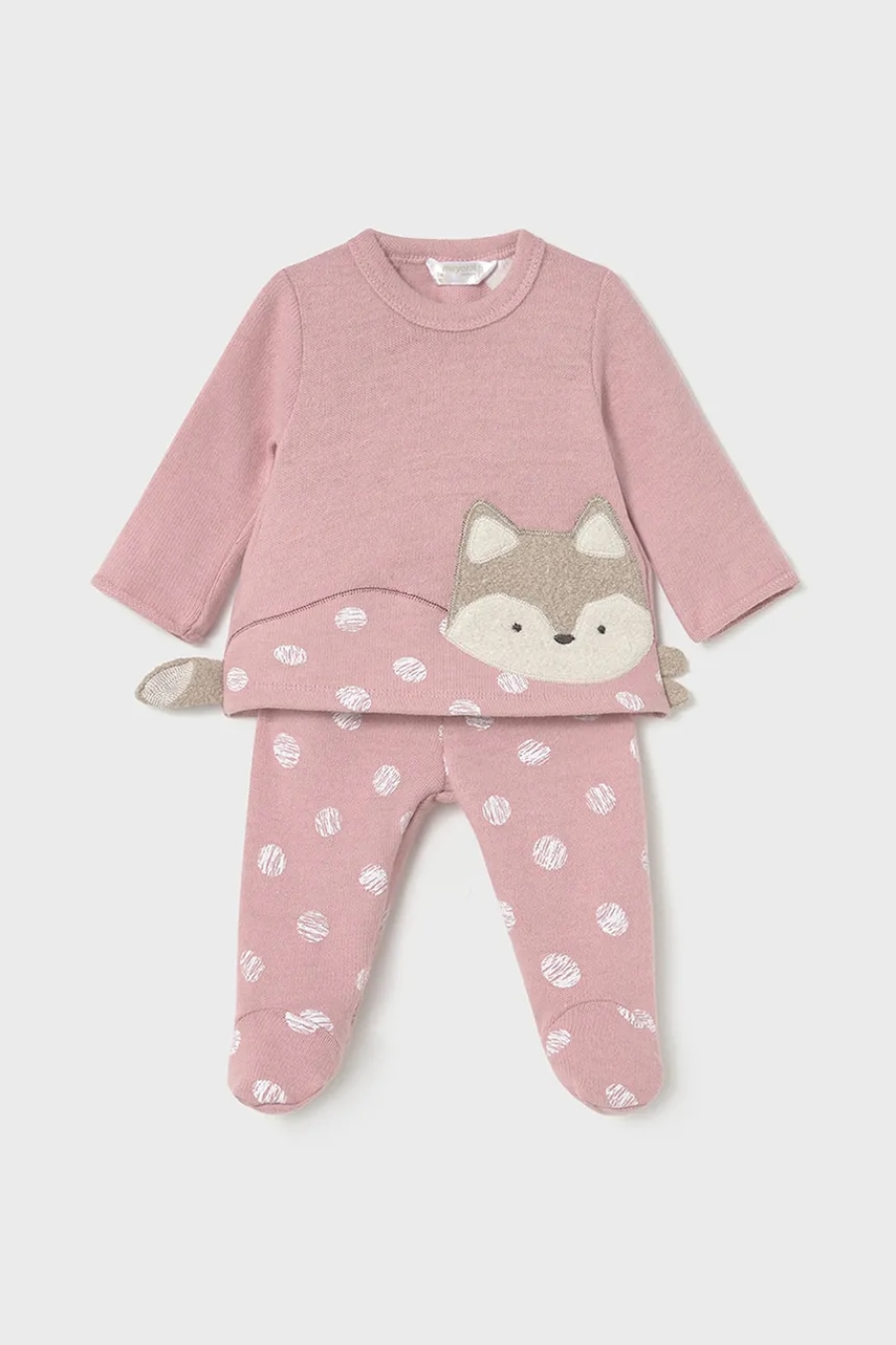 Mayoral Newborn compleu bebe culoarea roz, 2558