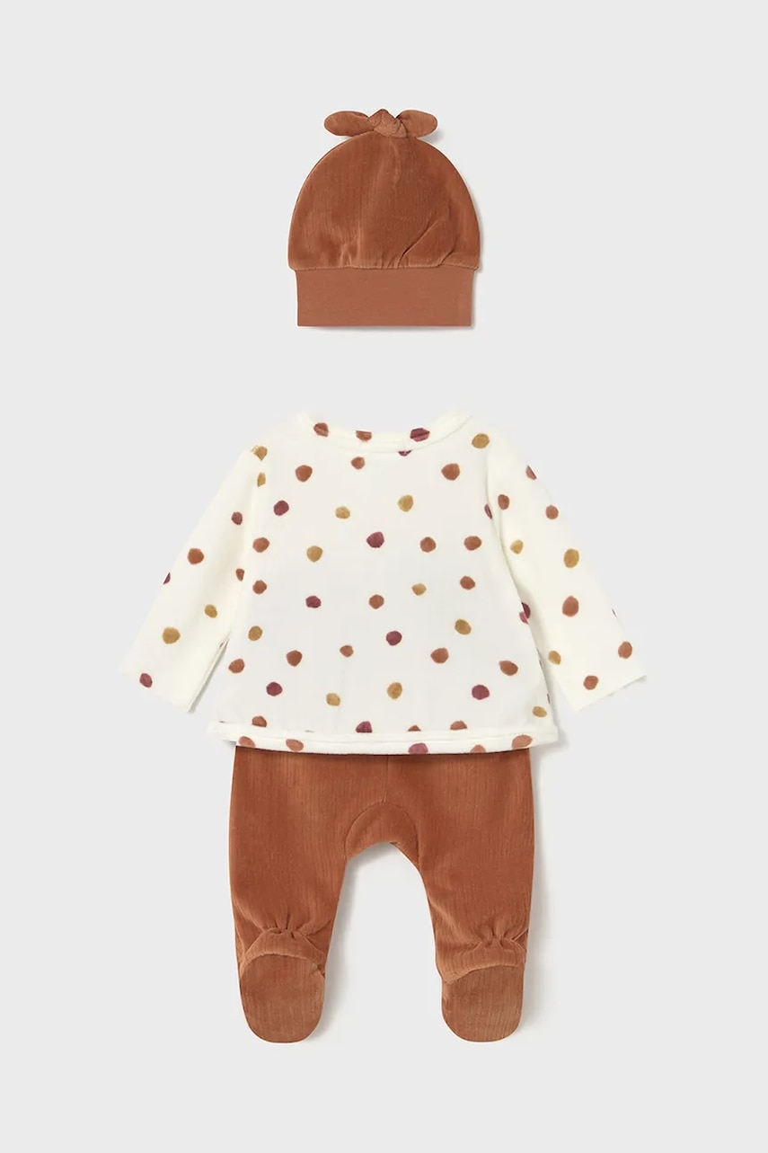 Комплект для младенцев Mayoral Newborn цвет коричневый 2559 Комплект для младенцев Mayoral Newborn цвет коричневый 2559