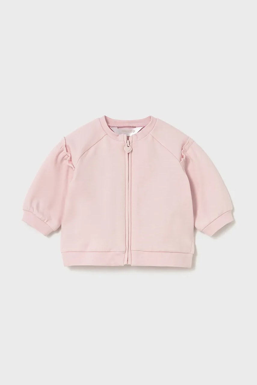 Хлопковый костюм для младенцев Mayoral Newborn цвет розовый 2607 Хлопковый костюм для младенцев Mayoral Newborn цвет розовый 2607