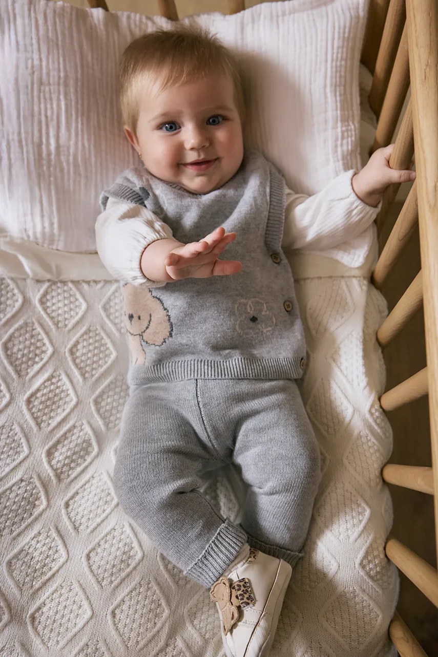 Mayoral Newborn compleu bebe culoarea gri, 2709