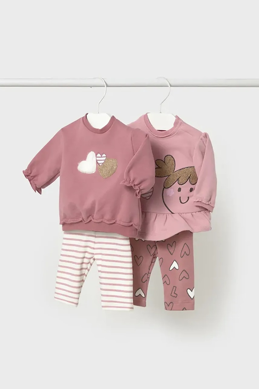 Mayoral Newborn compleu bebe culoarea roz, 2710