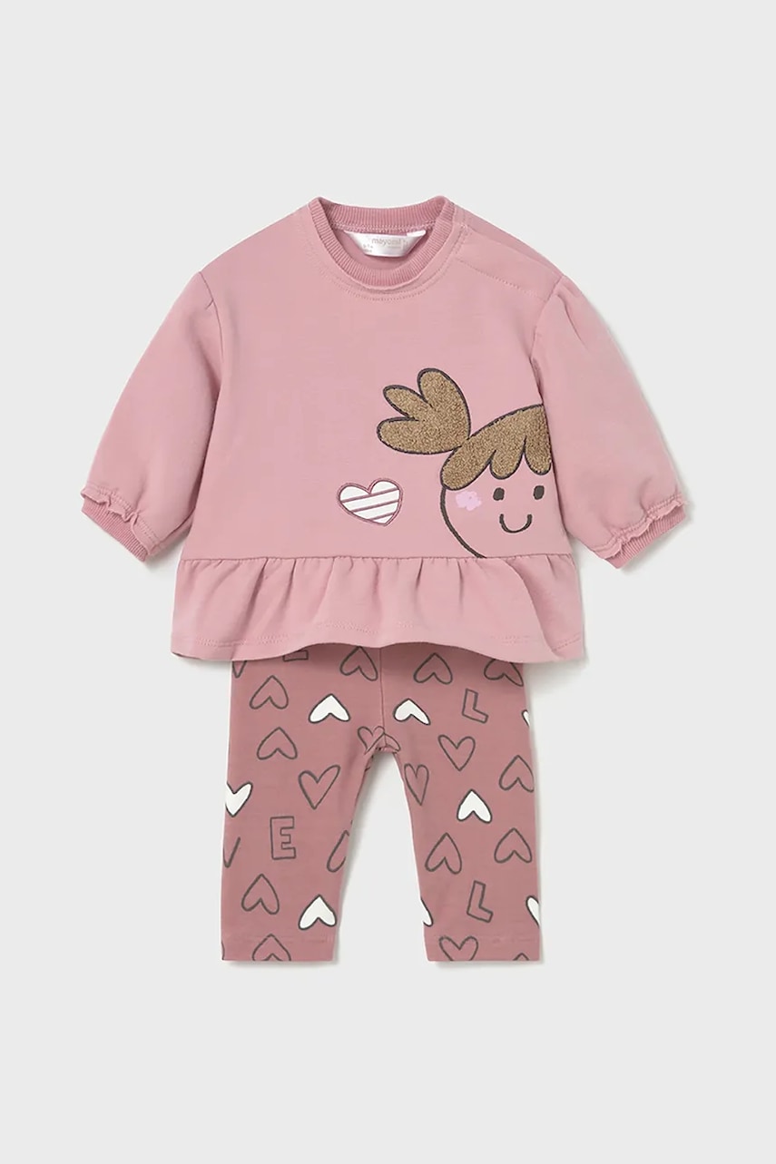 Комплект для младенцев Mayoral Newborn цвет розовый 2710 Комплект для младенцев Mayoral Newborn цвет розовый 2710