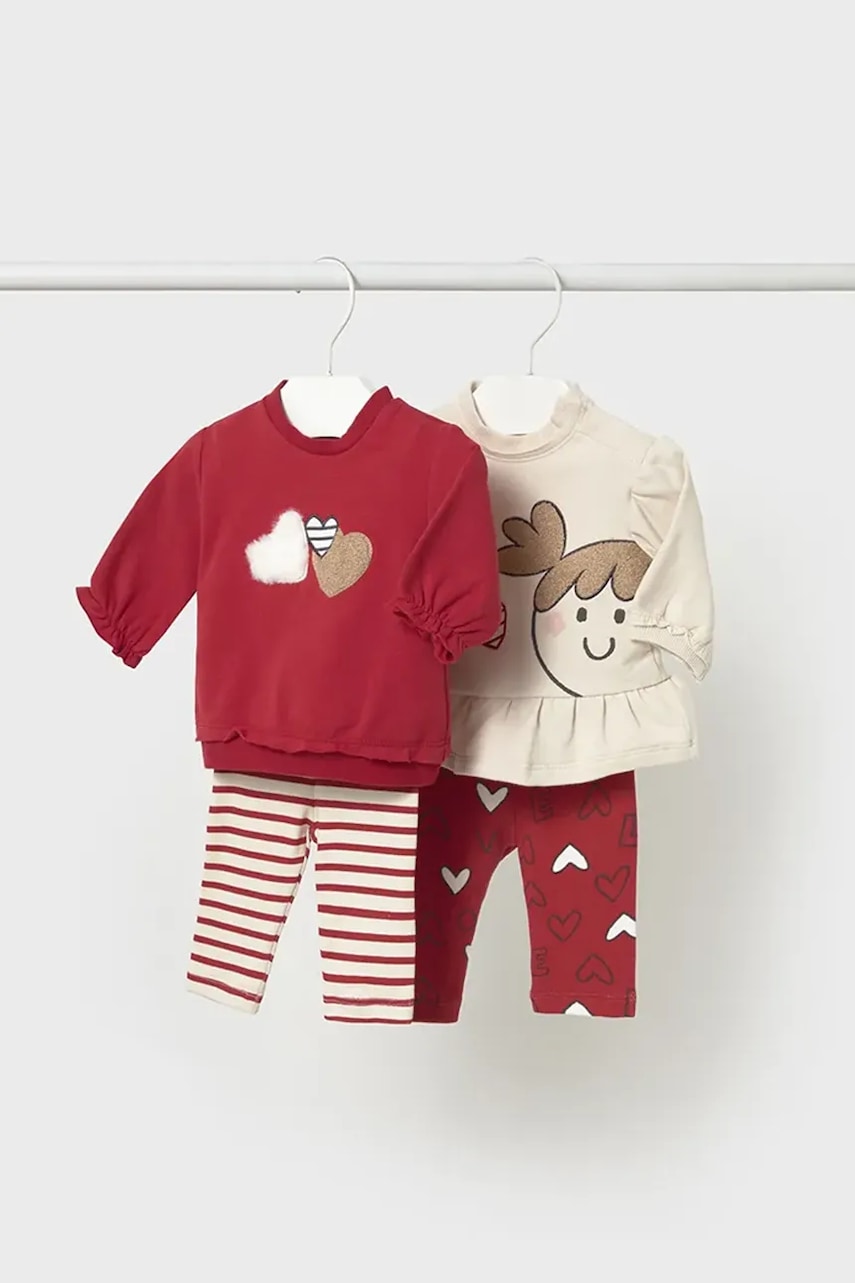 Mayoral Newborn compleu bebe culoarea rosu, 2710