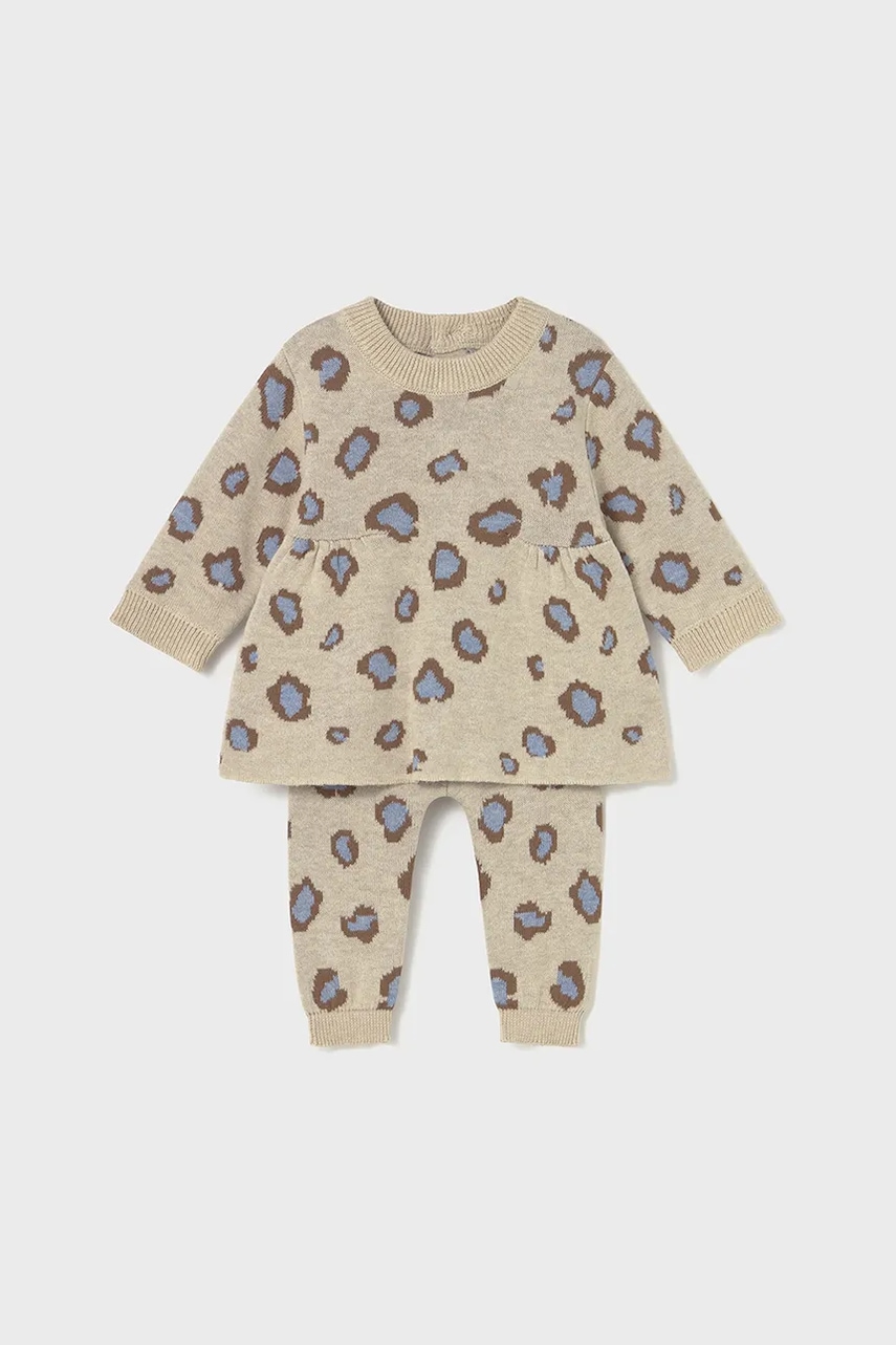 Mayoral Newborn set de bumbac pentru bebeluși culoarea bej, 2732