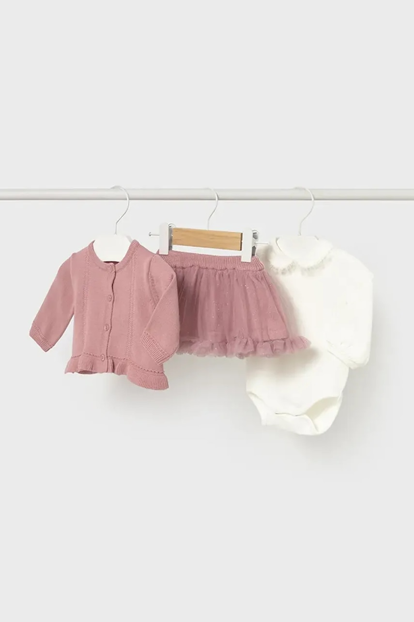 Mayoral Newborn compleu bebe culoarea roz, 2830