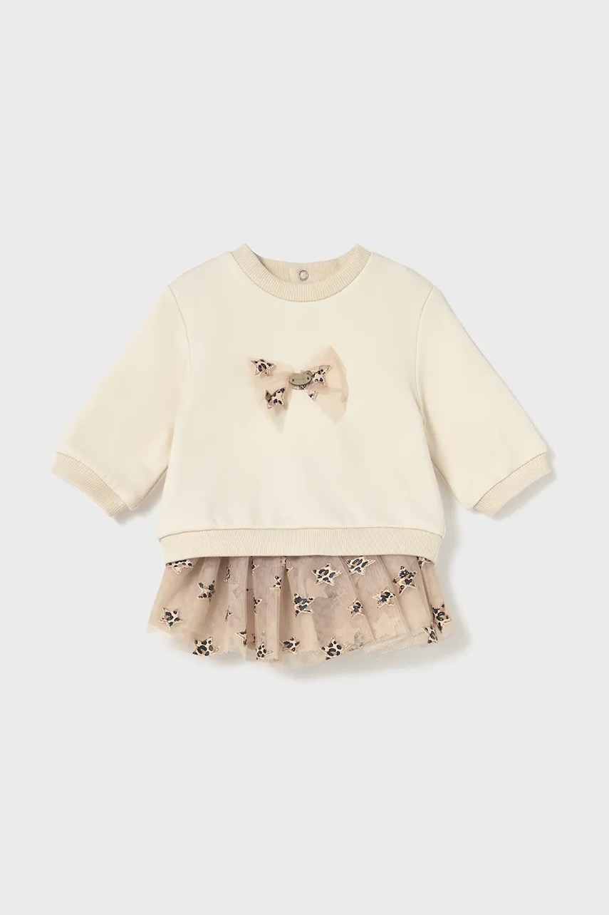 Mayoral Newborn compleu bebe culoarea bej, 2834
