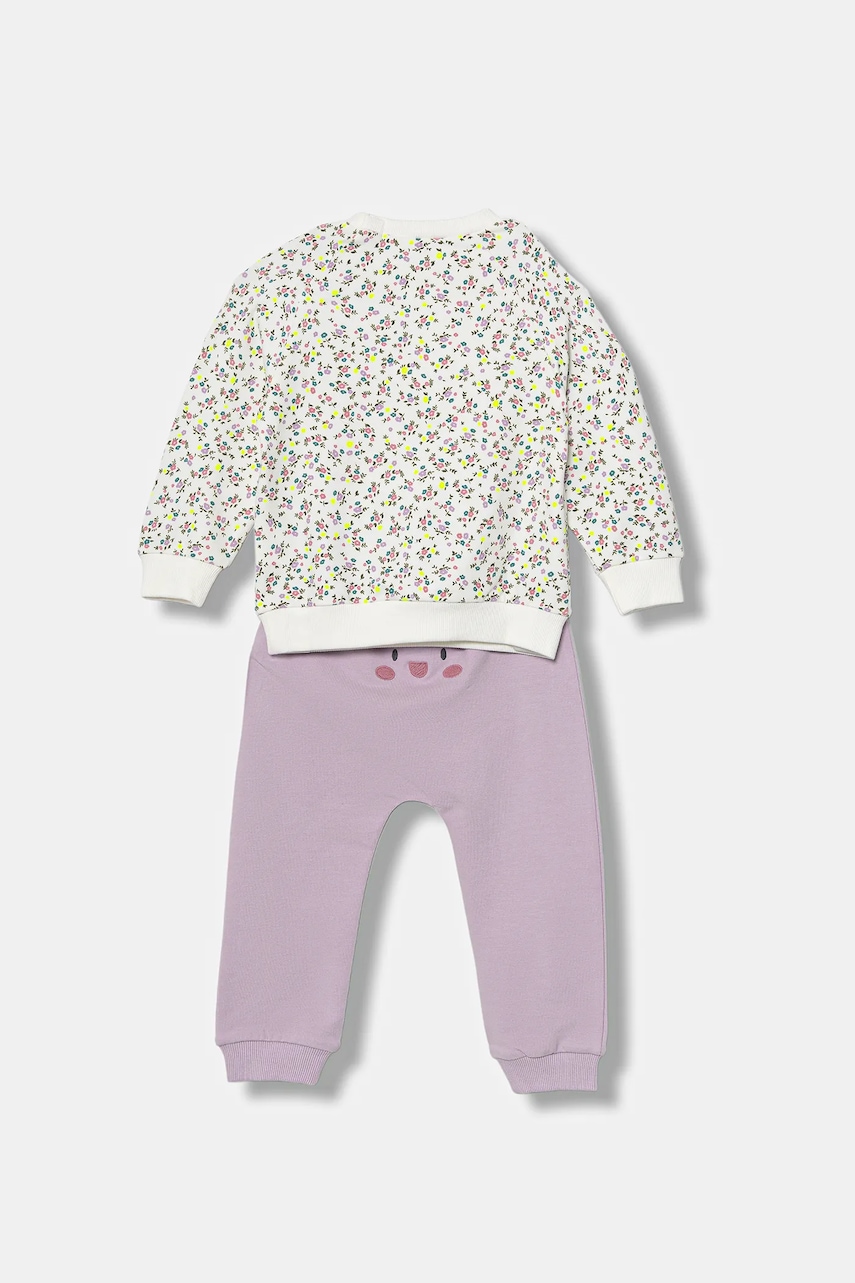 Спортивный костюм для младенцев United Colors of Benetton цвет фиолетовый 3QGXAK01B Спортивный костюм для младенцев United Colors of Benetton цвет фиолетовый 3QGXAK01B