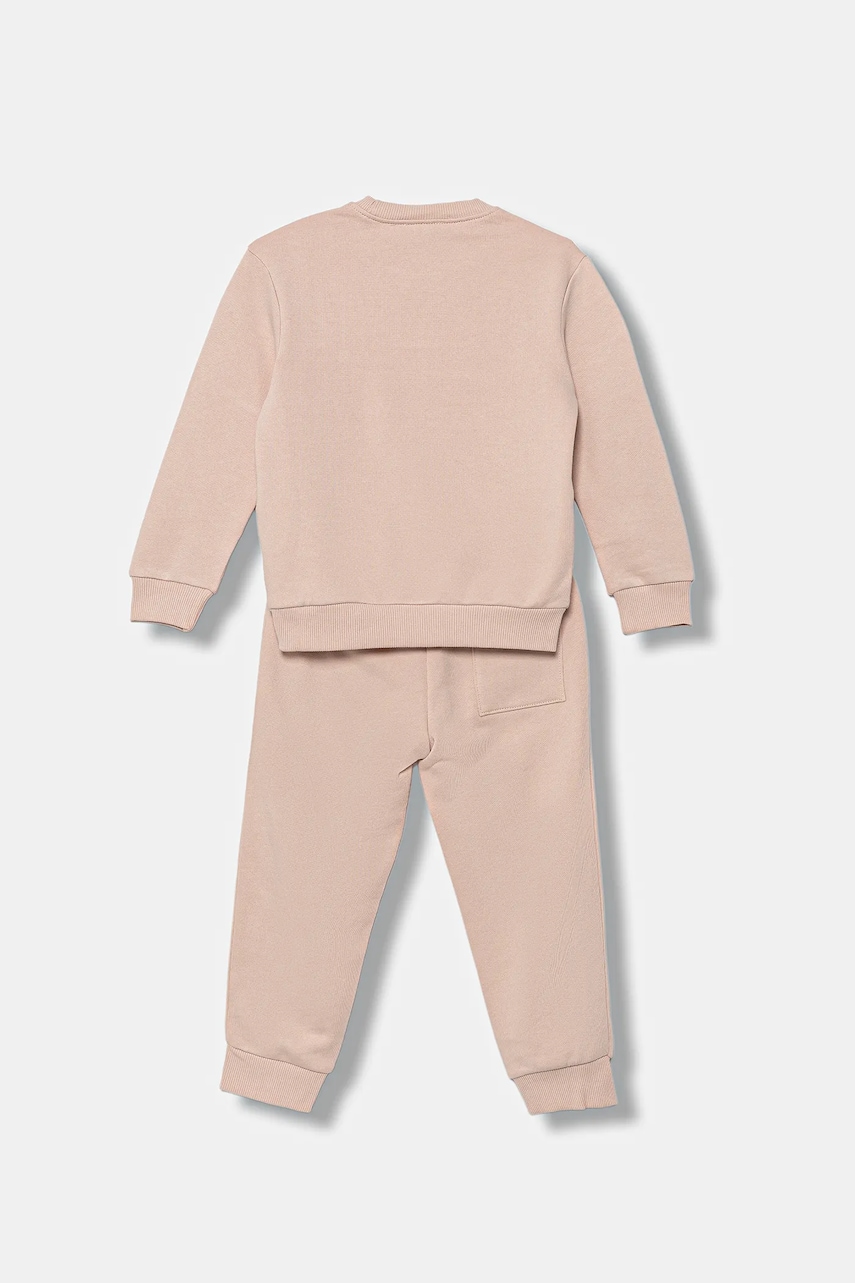 Детский хлопковый спортивный костюм United Colors of Benetton цвет розовый 3J68GK00S Детский хлопковый спортивный костюм United Colors of Benetton цвет розовый 3J68GK00S