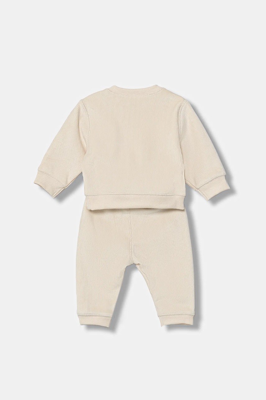 Спортивный костюм для младенцев Calvin Klein Jeans цвет бежевый IN0IN00236 Спортивный костюм для младенцев Calvin Klein Jeans цвет бежевый IN0IN00236