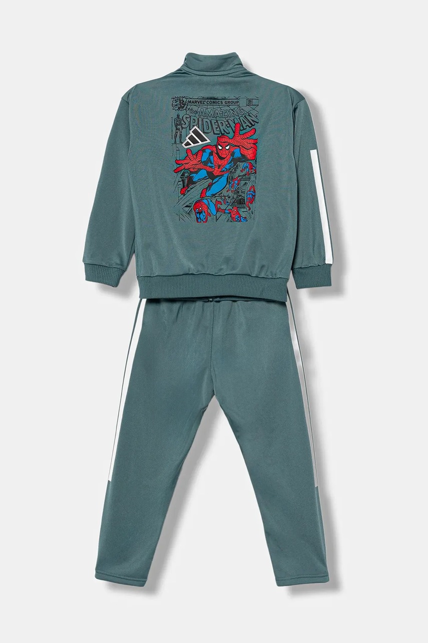 Детский спортивный костюм adidas Marvel цвет зелёный JM0834