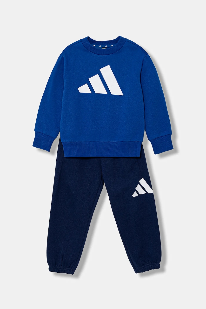 Levně Dětská tepláková souprava adidas modrá barva, JM0881