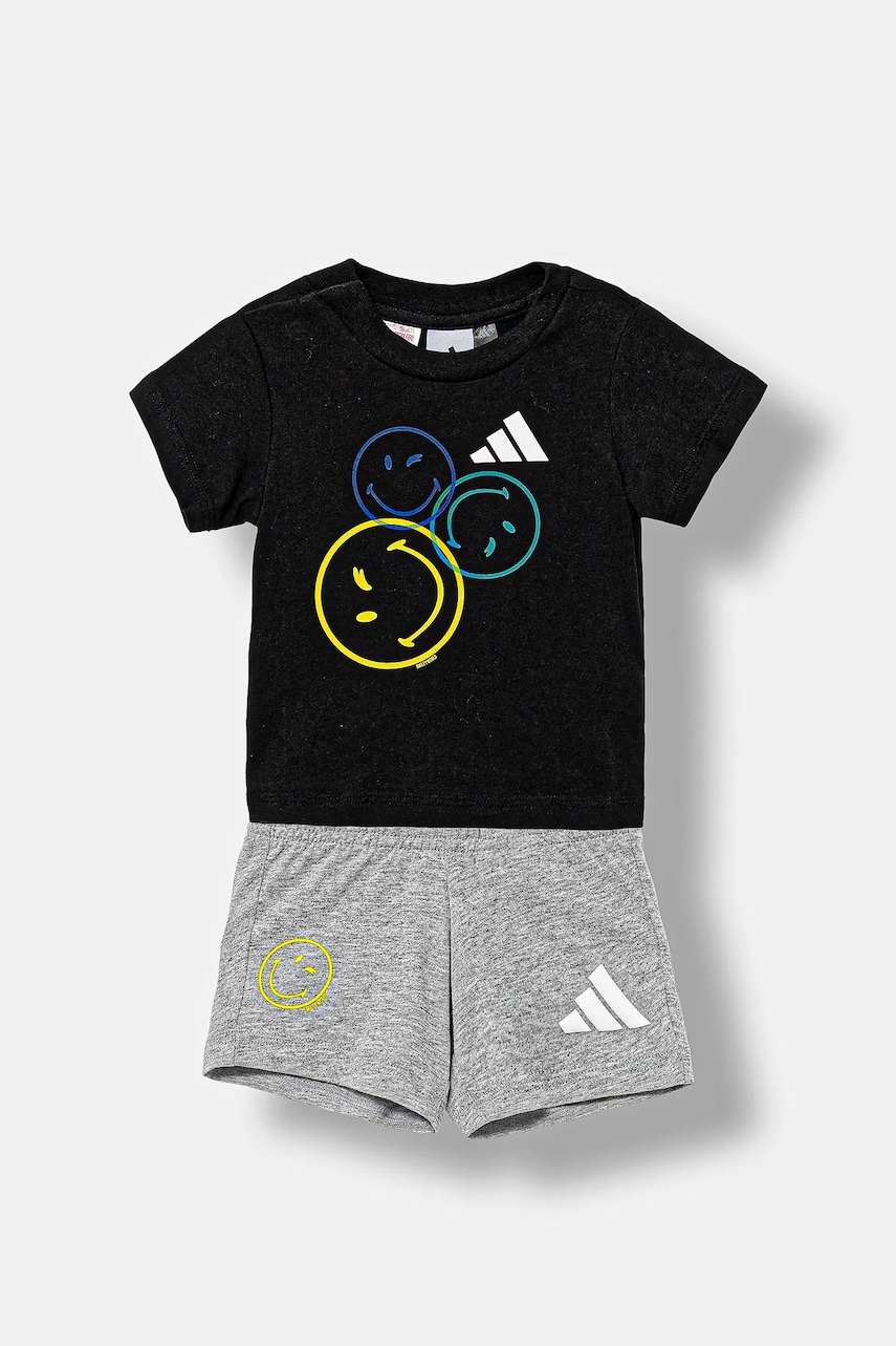 adidas set de bumbac pentru copii culoarea negru, JN2154