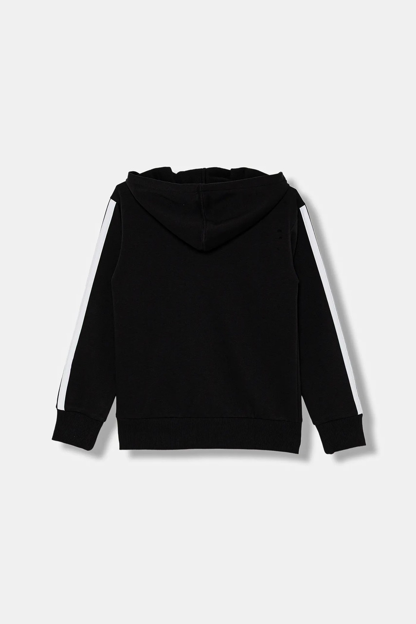 Детская кофта adidas цвет чёрный с капюшоном узор JN2416