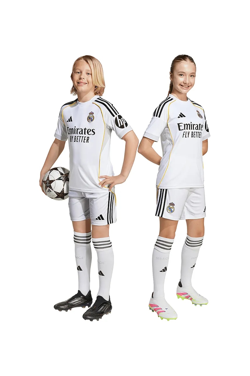 adidas Performance compleu copii REAL MADRID culoarea alb, JN8889 adidas Performance compleu copii REAL MADRID culoarea alb, JN8889