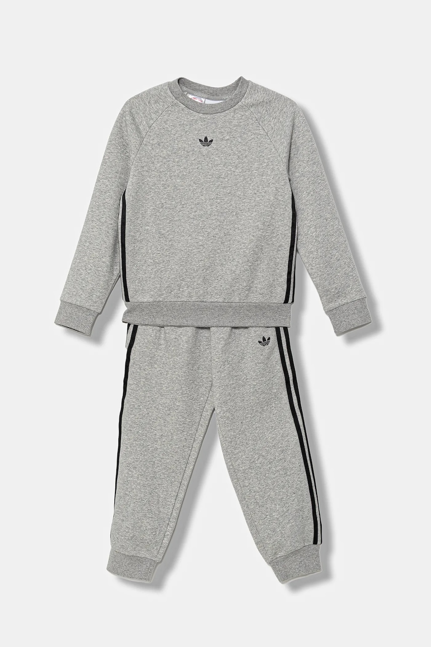 Детский спортивный костюм adidas Originals цвет серый JV5981 Детский спортивный костюм adidas Originals цвет серый JV5981