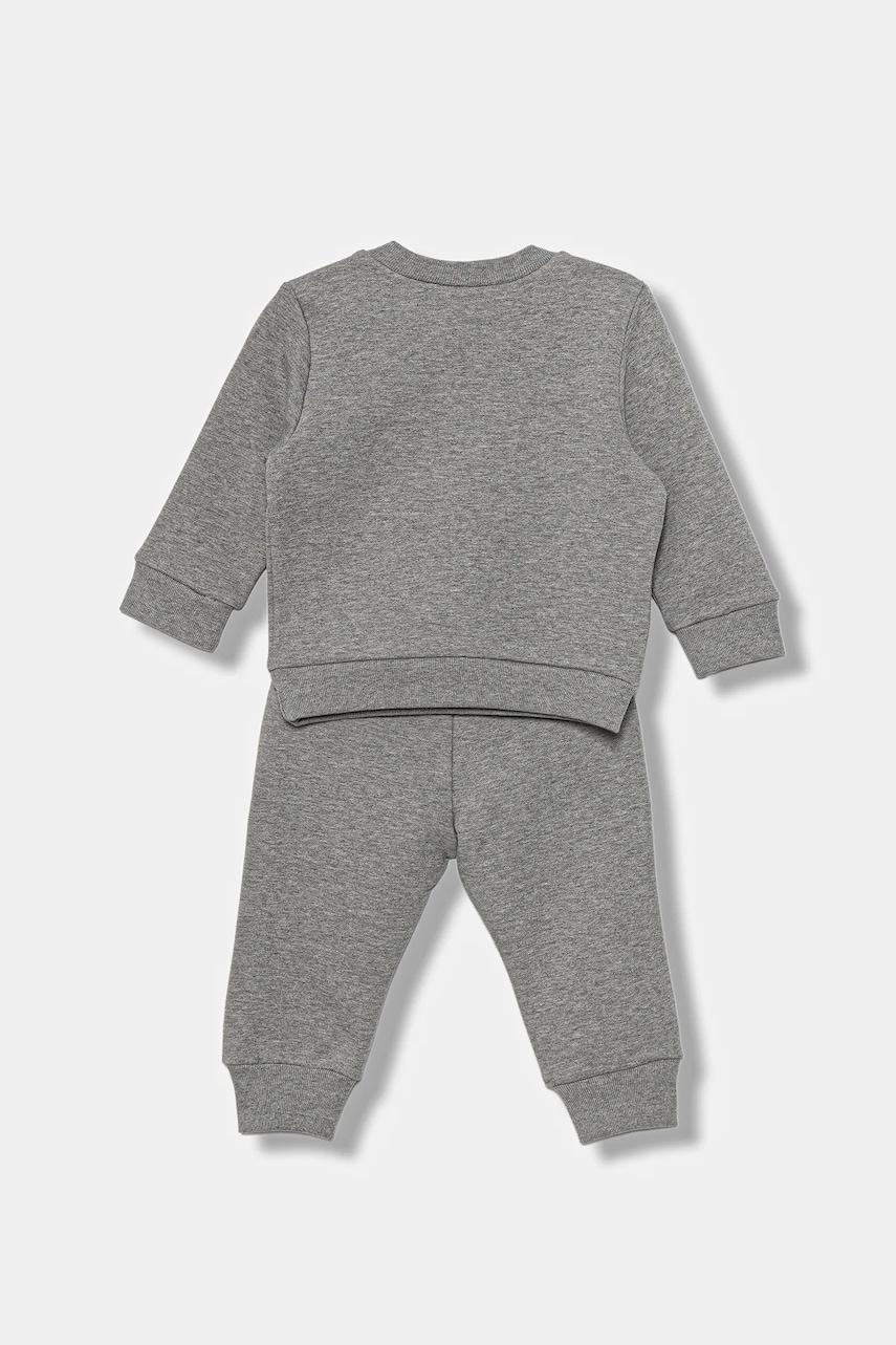 Хлопковый костюм для младенцев Marni MS1B-SET OVERALLS 2 шт цвет серый M01607 Хлопковый костюм для младенцев Marni MS1B-SET OVERALLS 2 шт цвет серый M01607