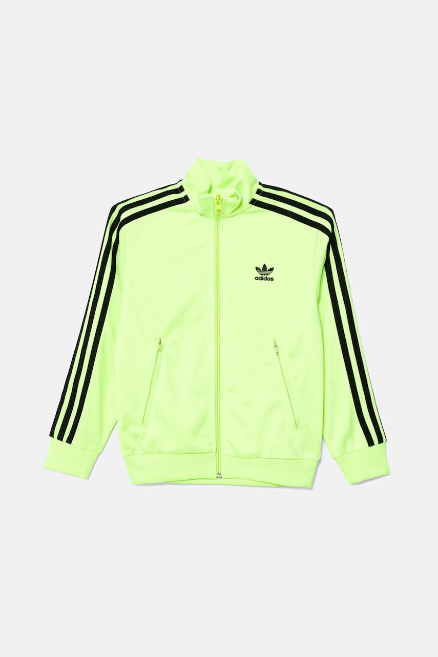 Детская кофта adidas Originals цвет зелёный с аппликацией JV8586 Детская кофта adidas Originals цвет зелёный с аппликацией JV8586