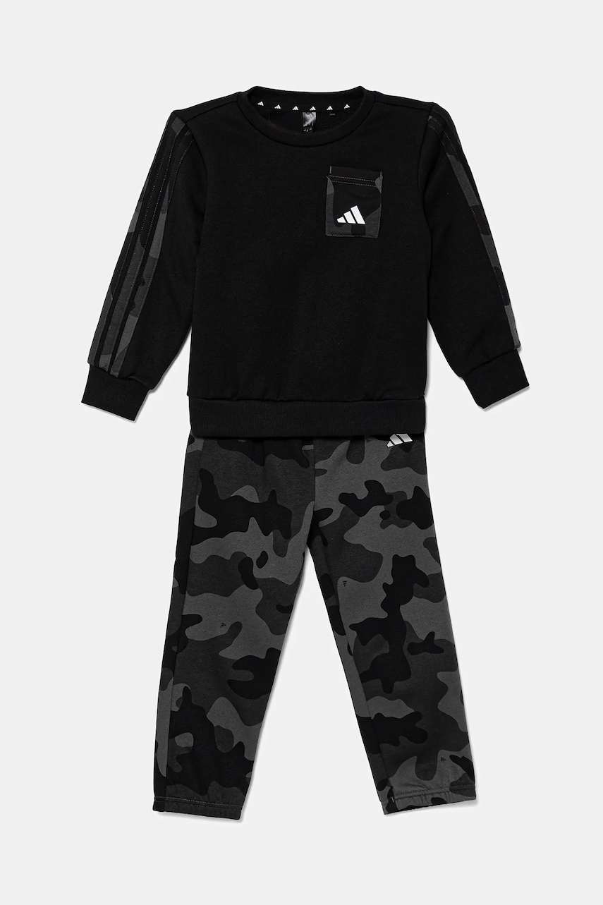 adidas set de trening pentru copii culoarea negru, JW2456