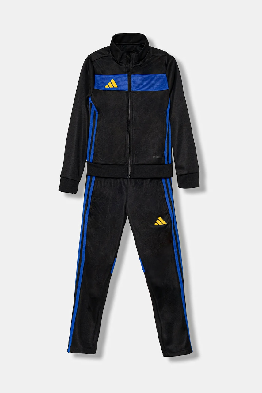 Levně Dětská tepláková souprava adidas Performance černá barva, JX2218