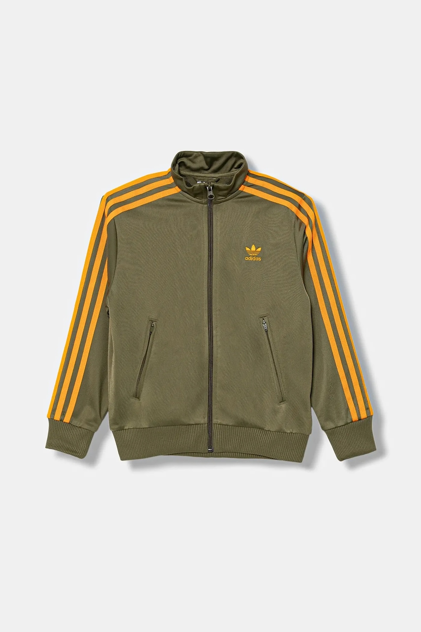 Детская кофта adidas Originals цвет зелёный с аппликацией JZ4086 Детская кофта adidas Originals цвет зелёный с аппликацией JZ4086
