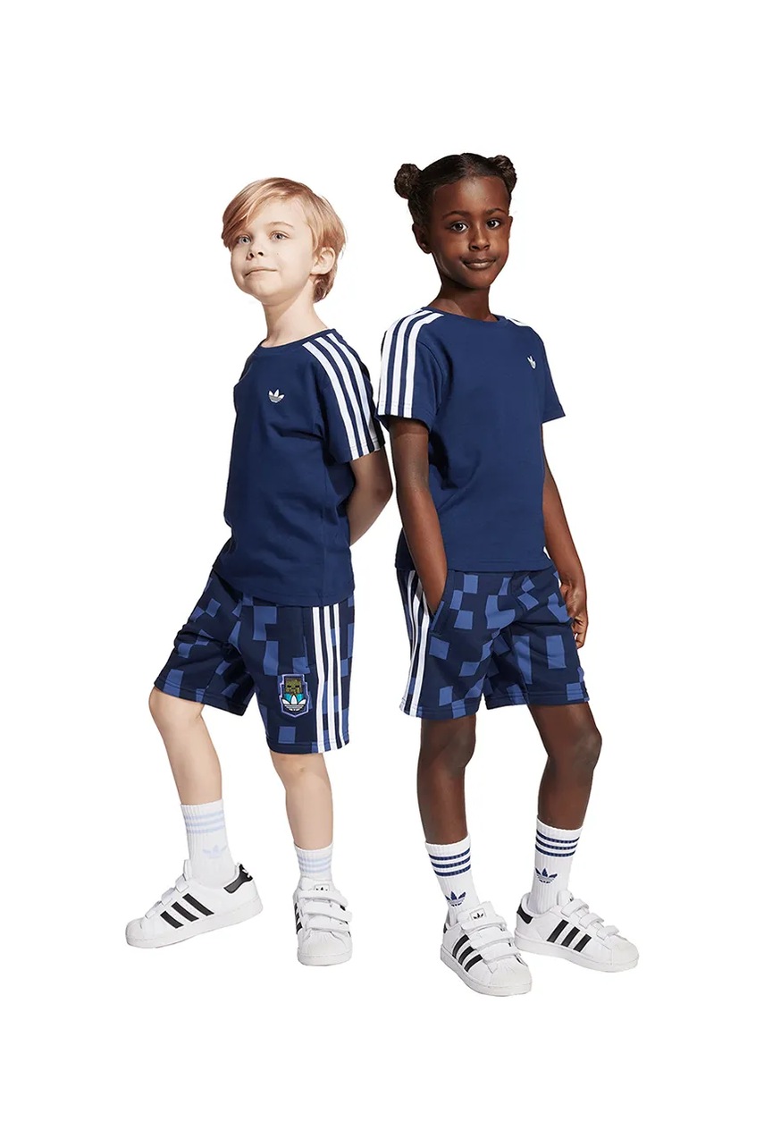 Levně Dětská tepláková souprava adidas Originals tmavomodrá barva, KD9822