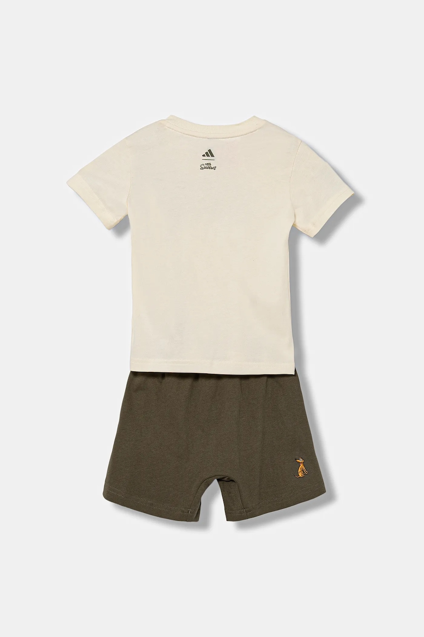 Детский комплект из хлопка adidas цвет зелёный JL9174 в Тернополе Детский комплект из хлопка adidas цвет зелёный JL9174 в Тернополе