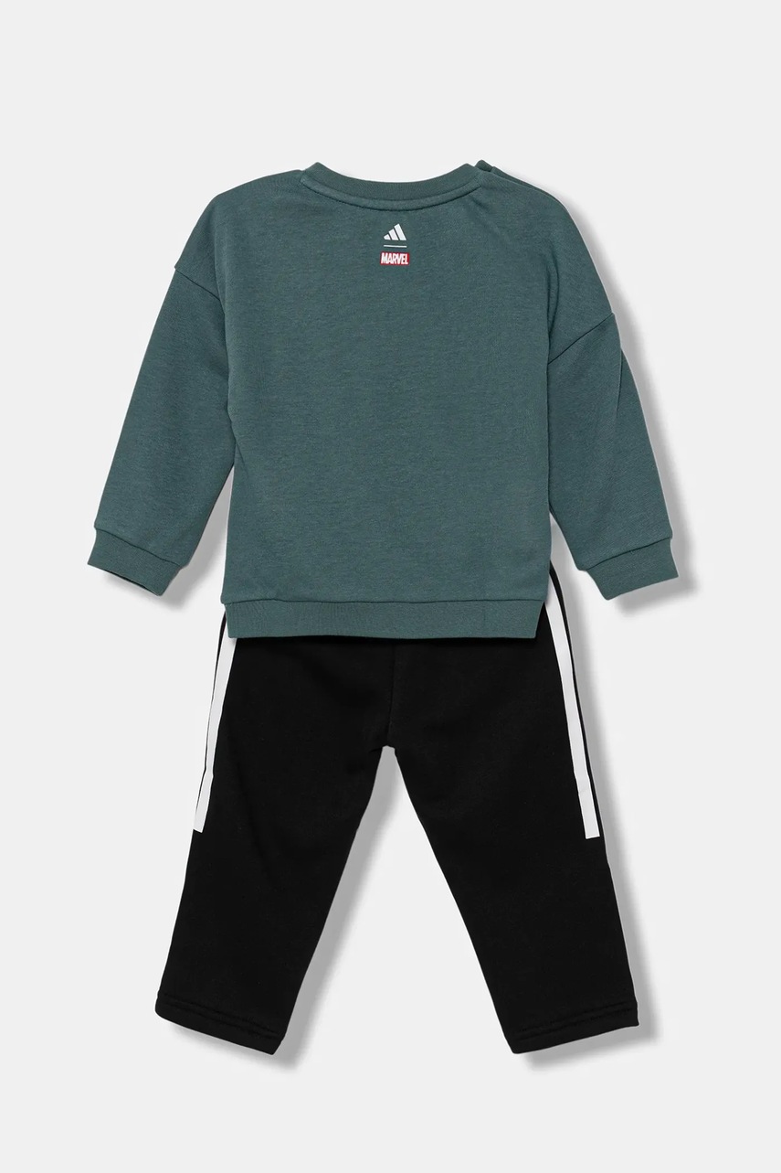 Детский спортивный костюм adidas Marvel цвет зелёный JL9179