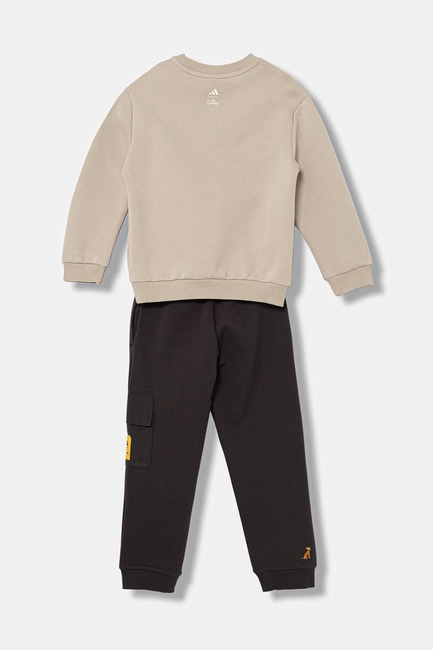 Детский спортивный костюм adidas цвет коричневый JL9197