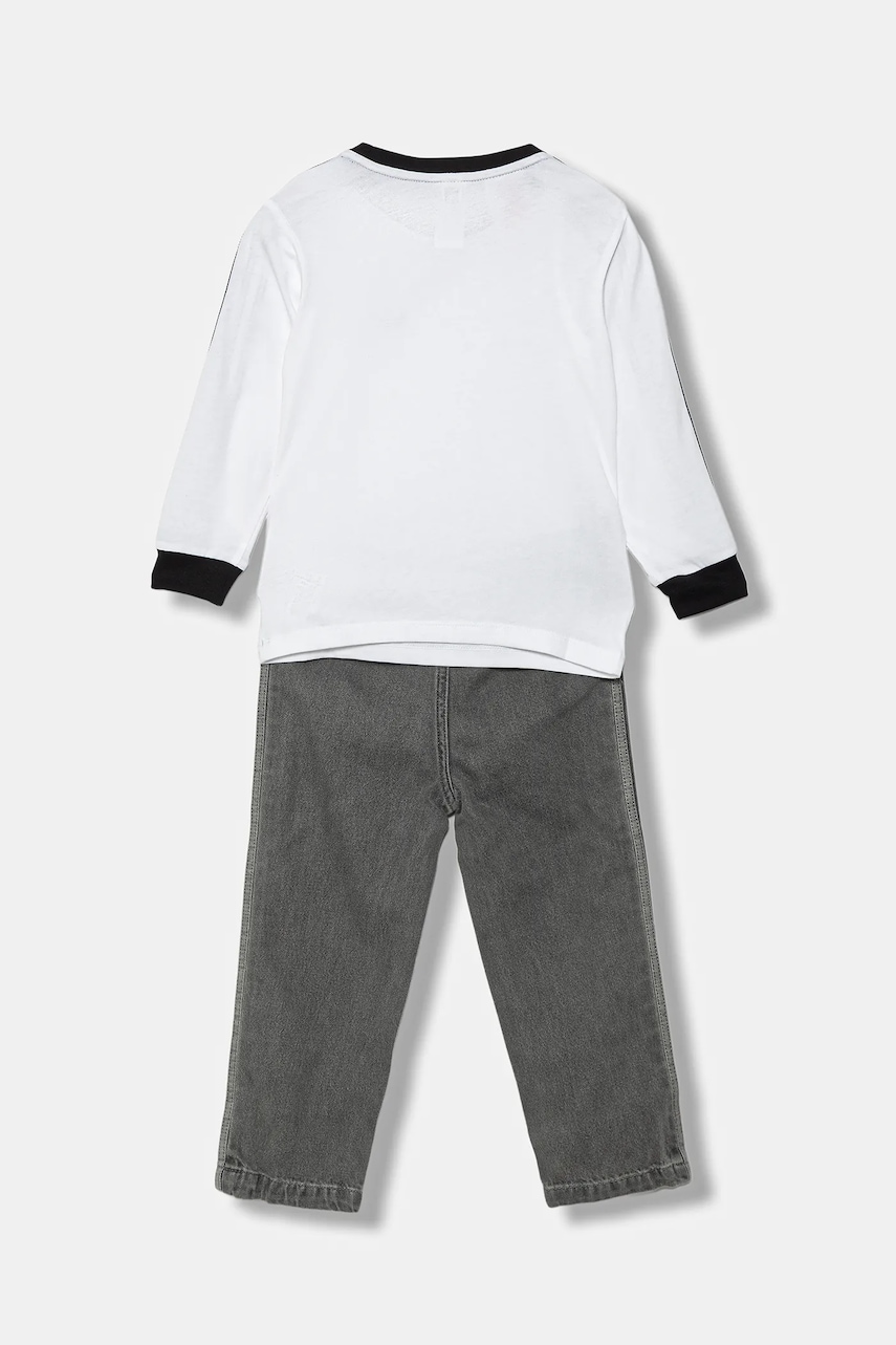 Комплект для младенцев adidas Originals цвет белый JW5312 Комплект для младенцев adidas Originals цвет белый JW5312