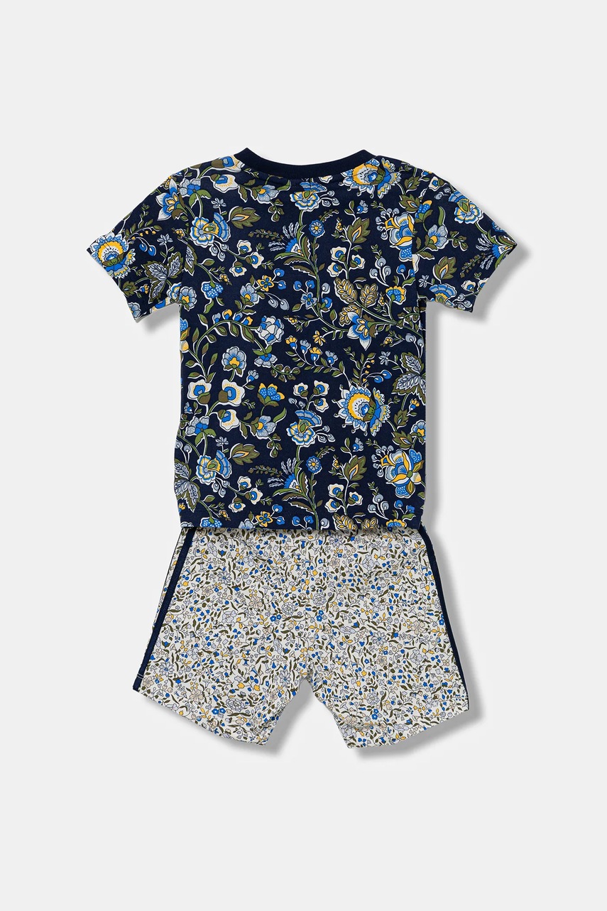 Детский комплект из хлопка adidas Originals цвет синий JY3017 Детский комплект из хлопка adidas Originals цвет синий JY3017