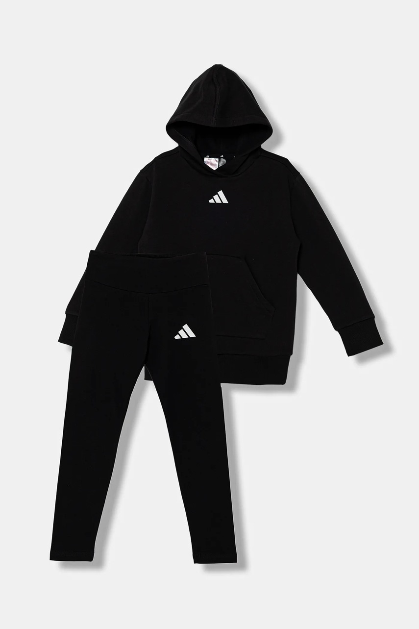 Детский спортивный костюм adidas цвет чёрный JL7473 Детский спортивный костюм adidas цвет чёрный JL7473