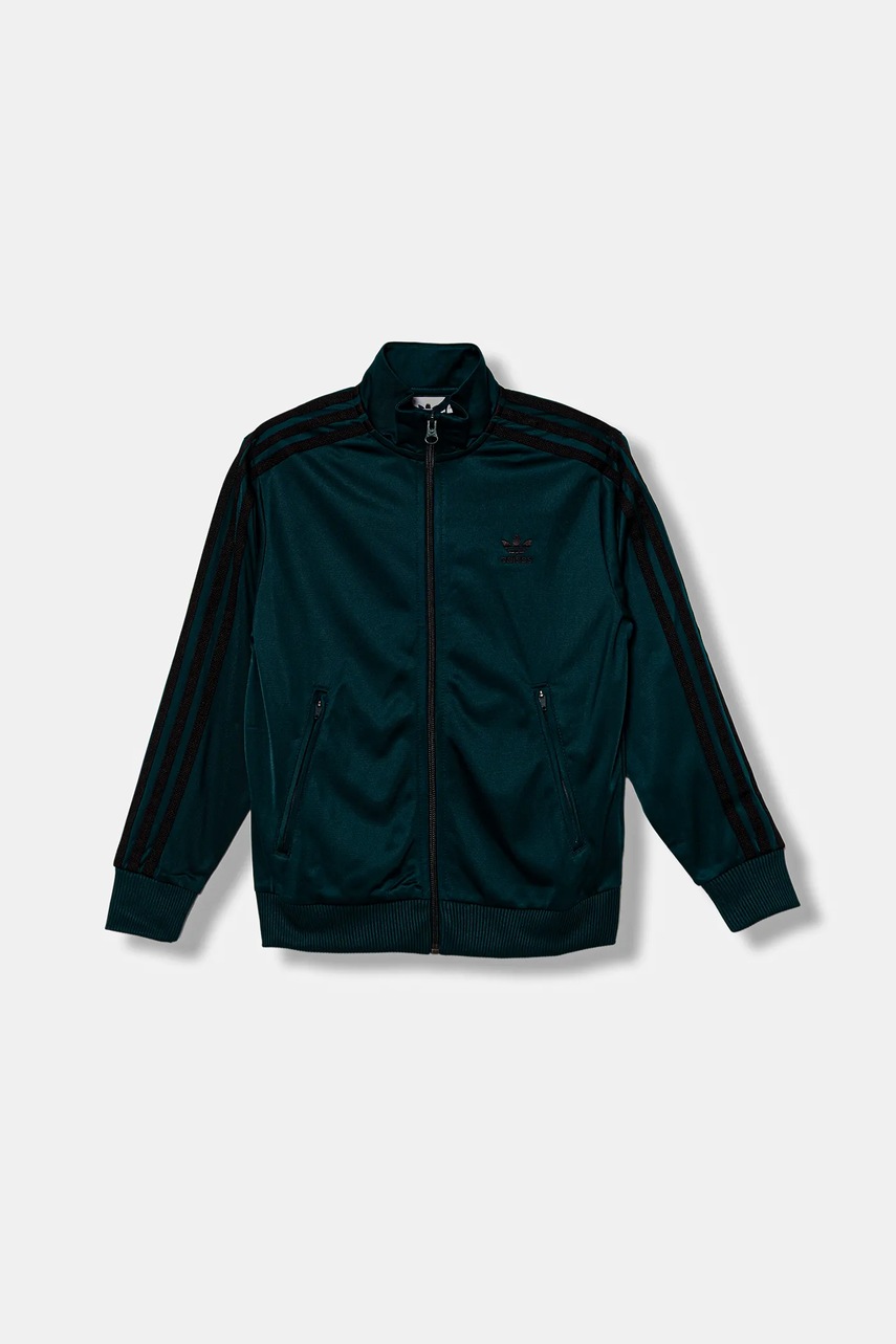 Детская кофта adidas Originals цвет зелёный с аппликацией JV8588