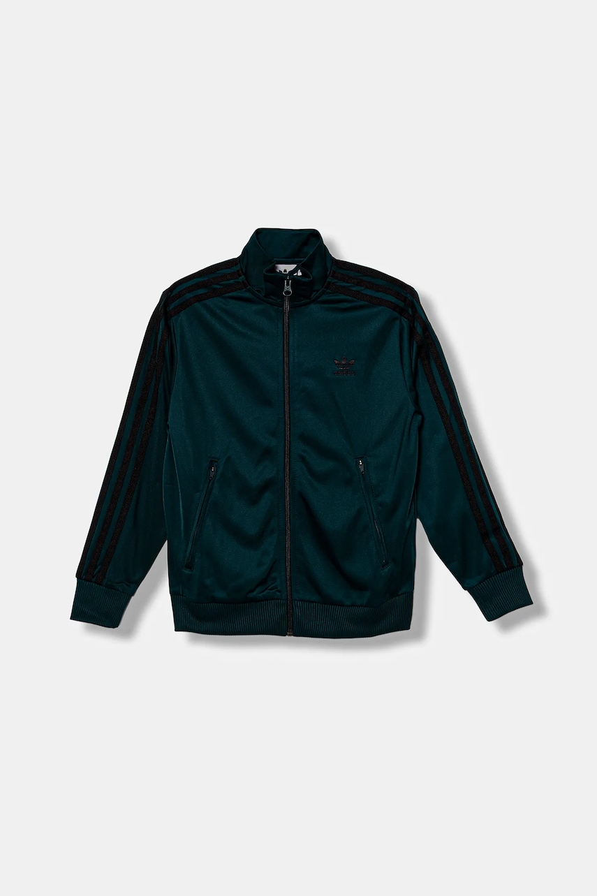 Детская кофта adidas Originals цвет зелёный с аппликацией JV8588 Детская кофта adidas Originals цвет зелёный с аппликацией JV8588