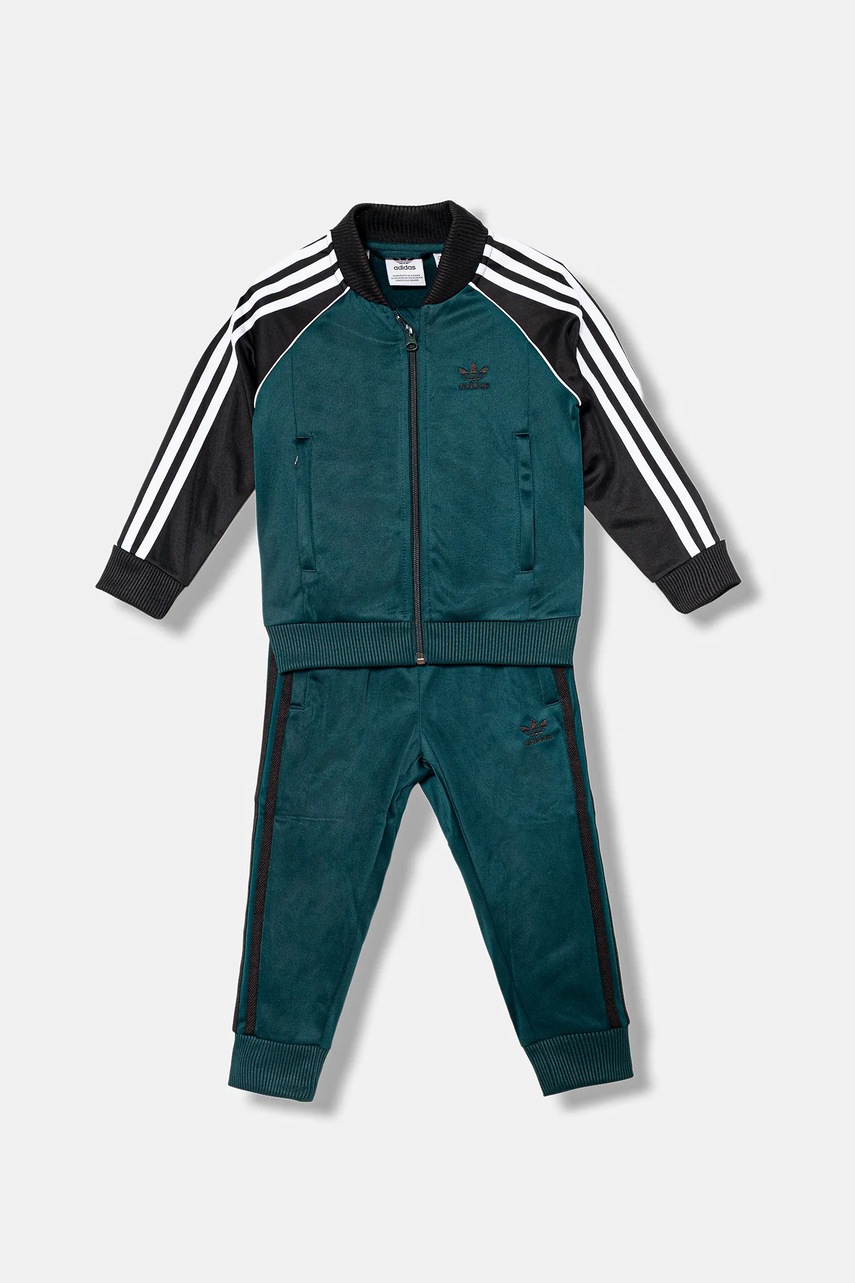 Детский спортивный костюм adidas Originals цвет зелёный JY1145