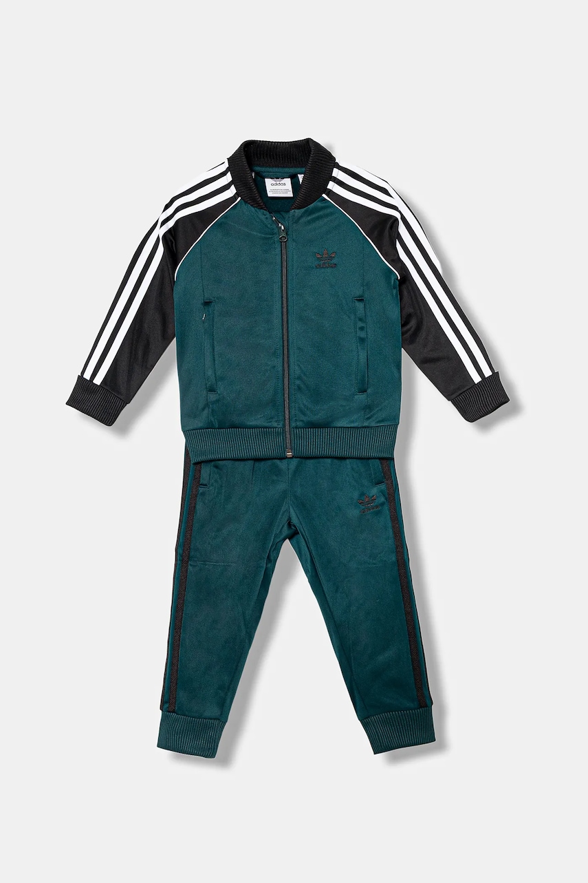 Детский спортивный костюм adidas Originals цвет зелёный JY1145 Детский спортивный костюм adidas Originals цвет зелёный JY1145
