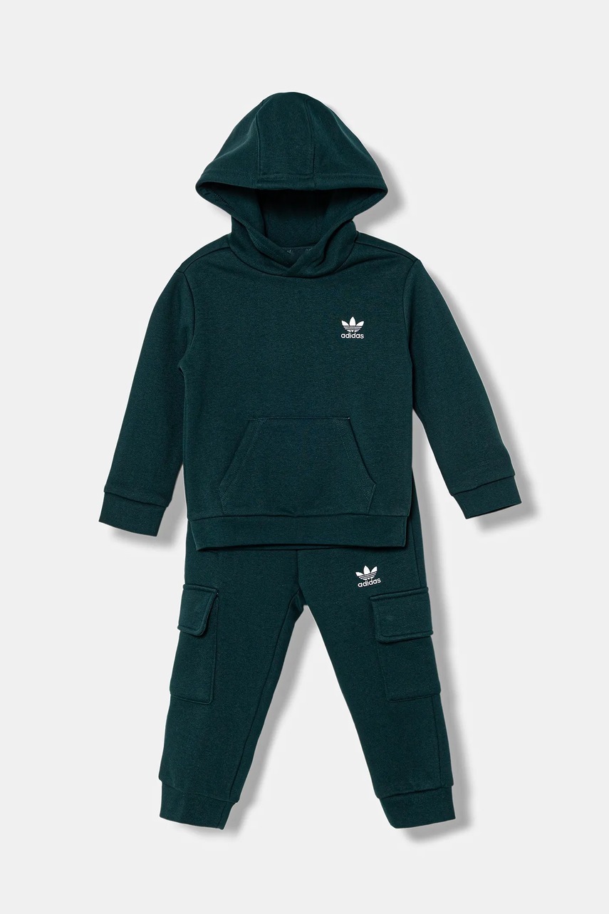 Детский спортивный костюм adidas Originals цвет зелёный JY4877 Детский спортивный костюм adidas Originals цвет зелёный JY4877