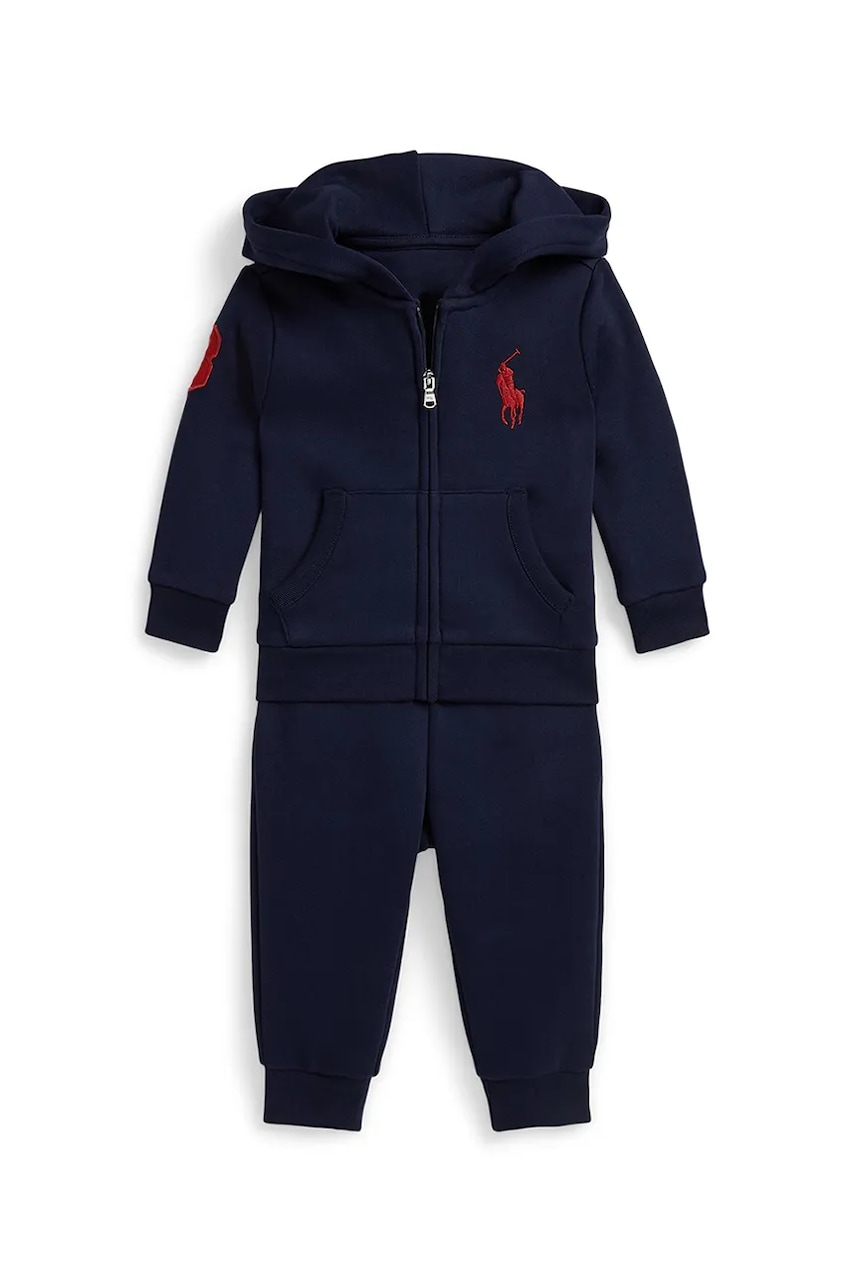 Levně Kojenecká tepláková souprava Polo Ralph Lauren tmavomodrá barva, 320980907001