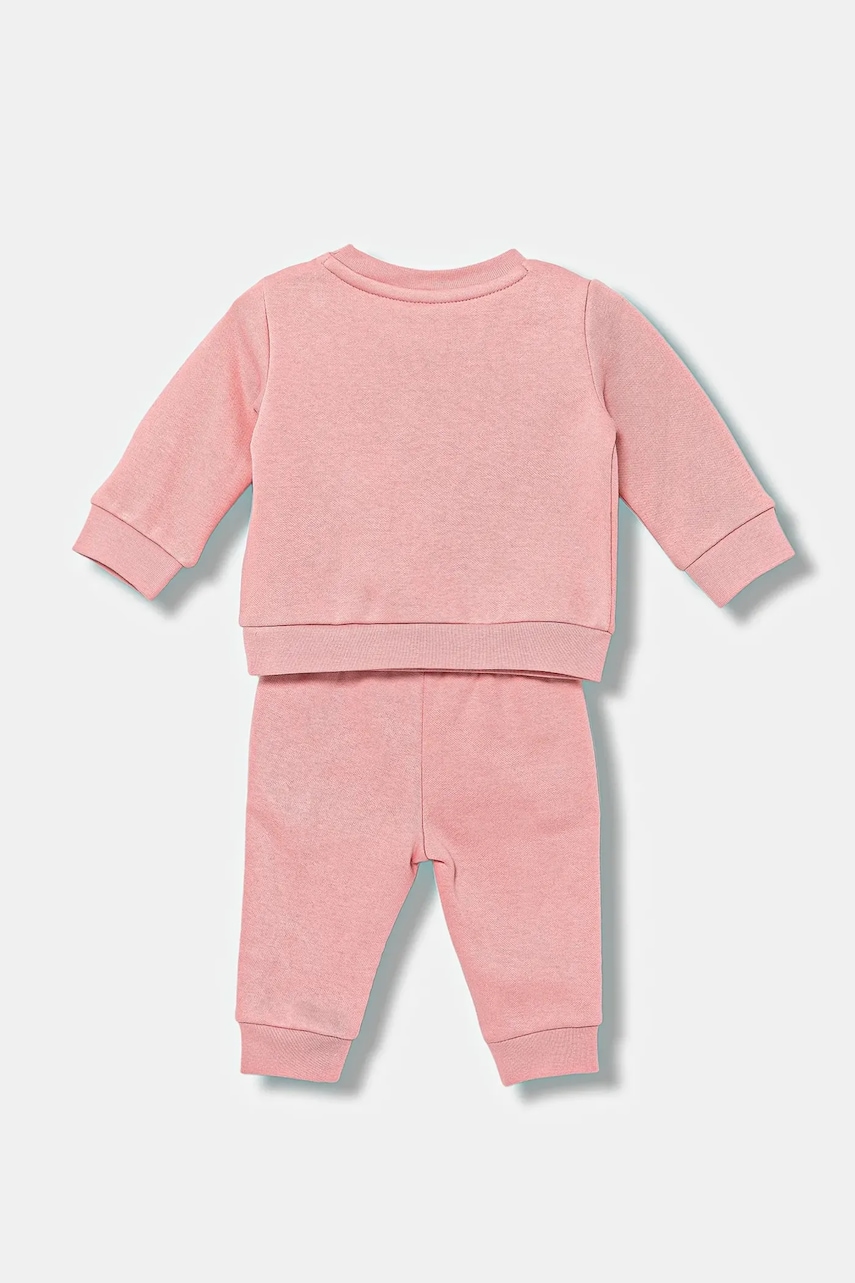Спортивный костюм для младенцев Puma MINICATS ESS Crew Set FL INF цвет розовый 686280 Спортивный костюм для младенцев Puma MINICATS ESS Crew Set FL INF цвет розовый 686280