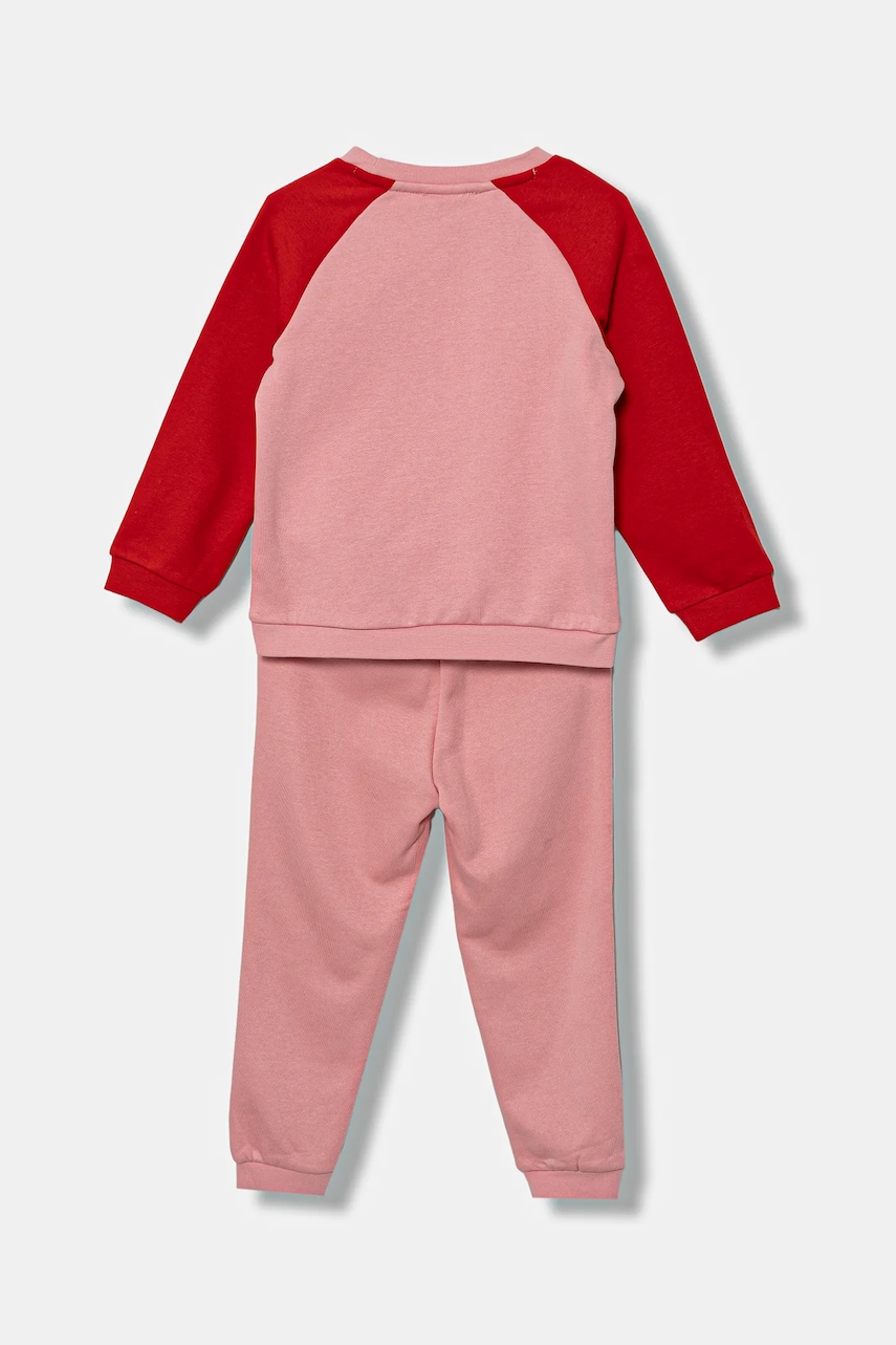 Детский спортивный костюм Puma MINICATS ESS Raglan Crew Set FL INF цвет розовый 686281 Детский спортивный костюм Puma MINICATS ESS Raglan Crew Set FL INF цвет розовый 686281