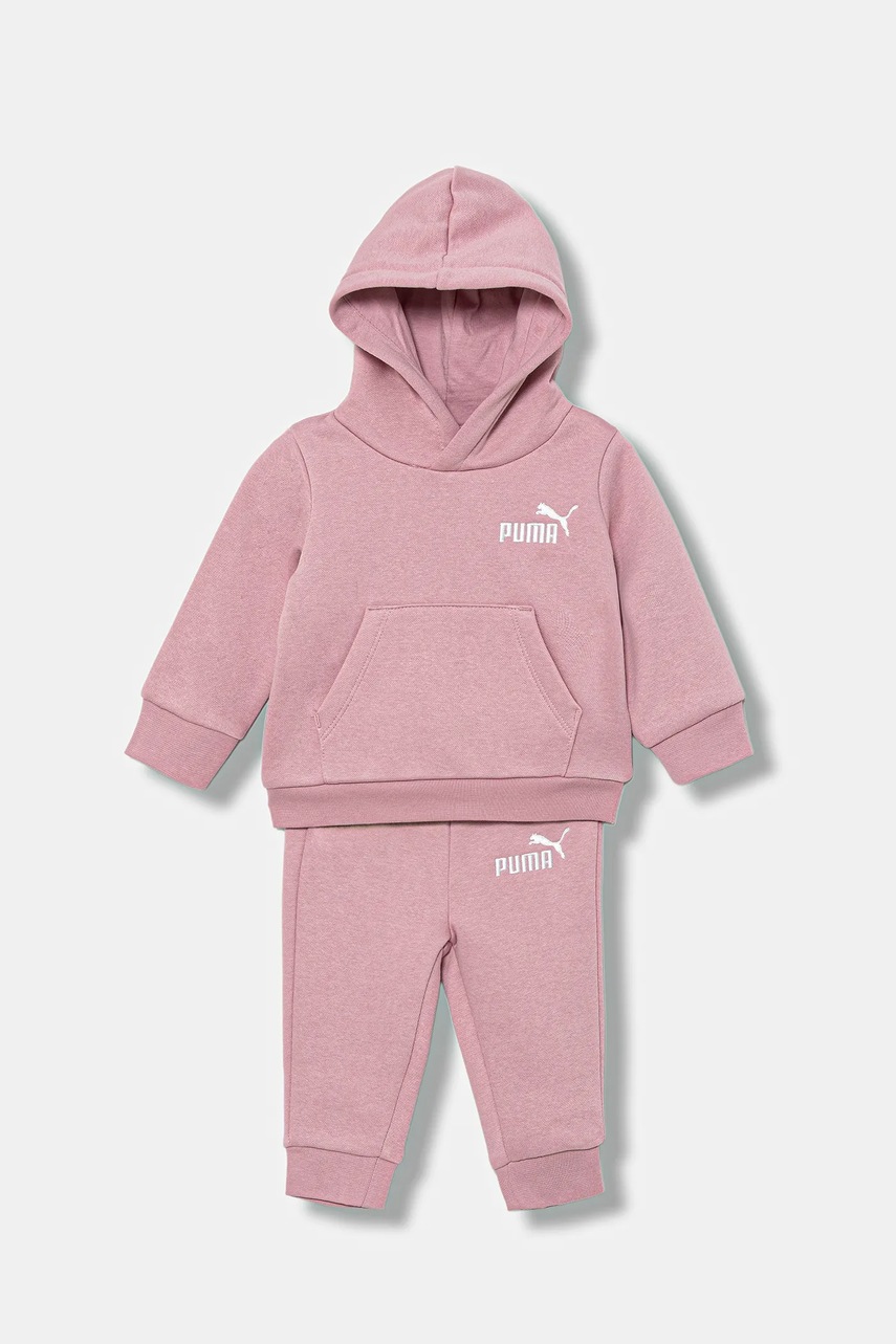 Puma trening copii MINICATS Loungewear Set FL INF culoarea roz, 686282